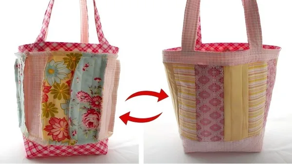 custom Quilted Tote Bag