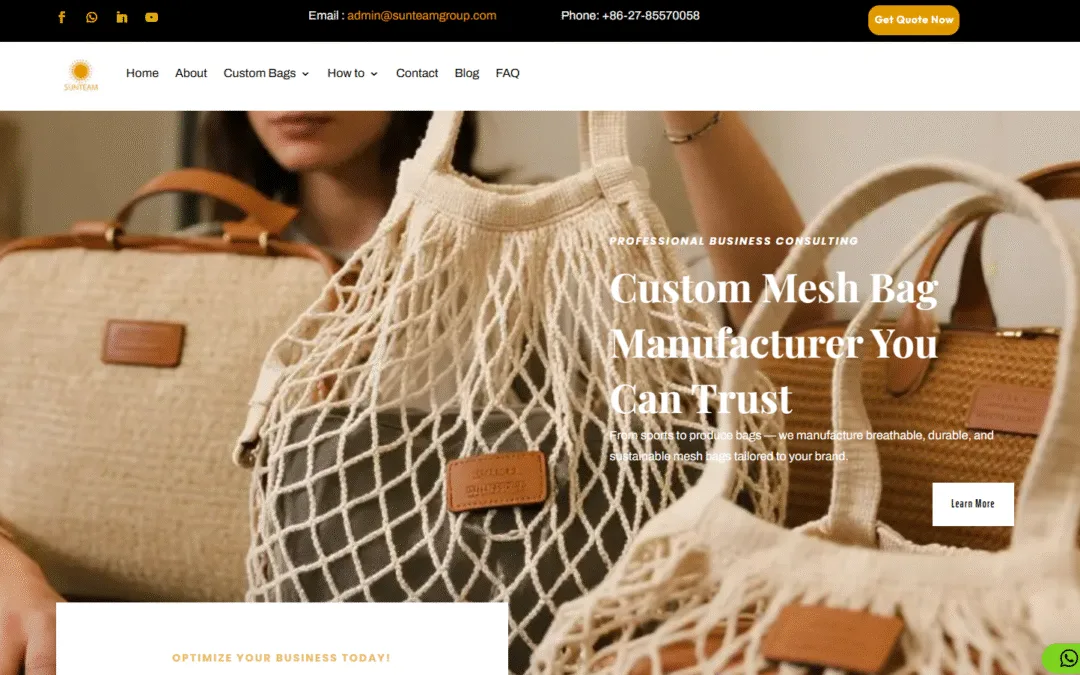 Reliable 7 Mesh Bag Manufacturers In UK