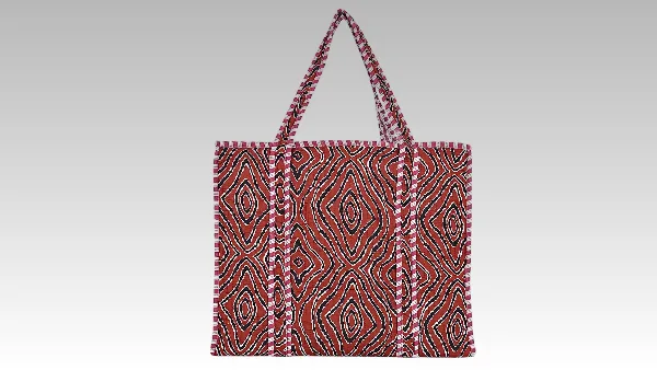 custom Quilted Tote Bag