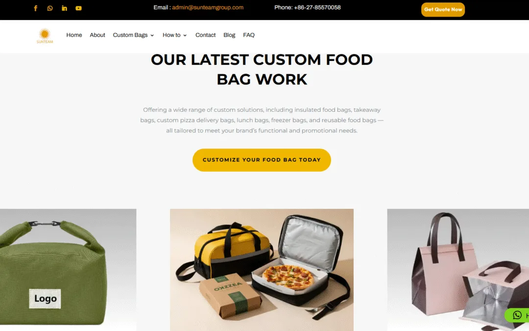 List of 8 Custom food bag factories from China