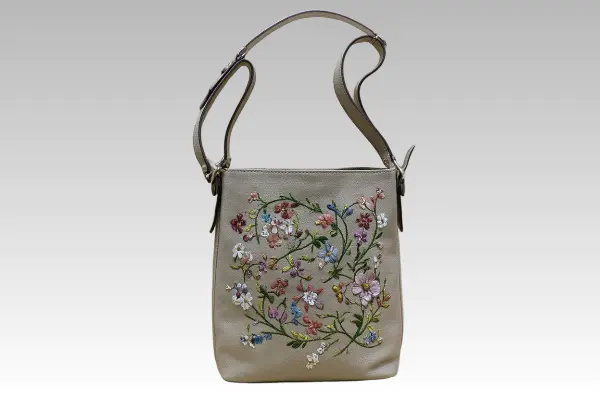 custom embroidered tote bag Embroidered Tote Bags supplier