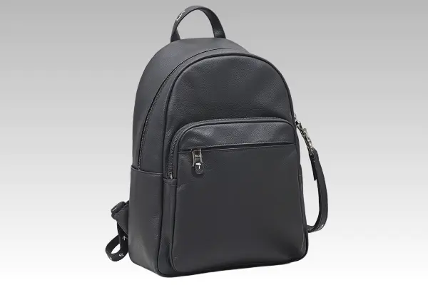 custom vegan leather backpack