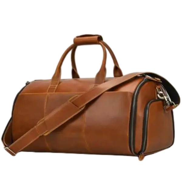 Recycled Leather Travel Bag