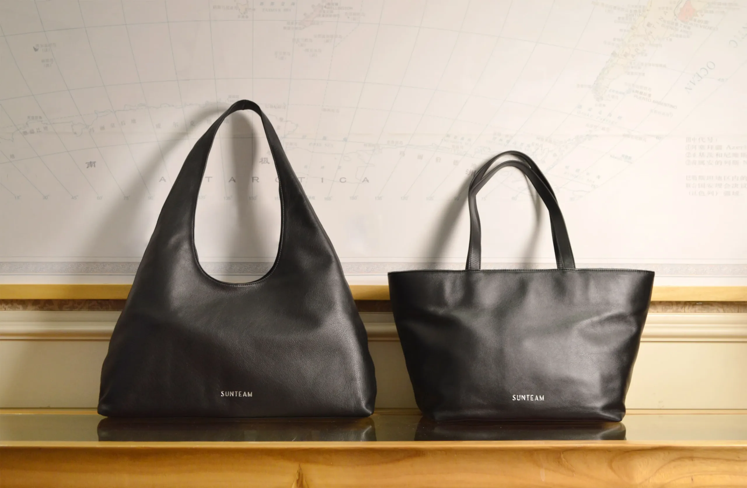 custom leather tote bag