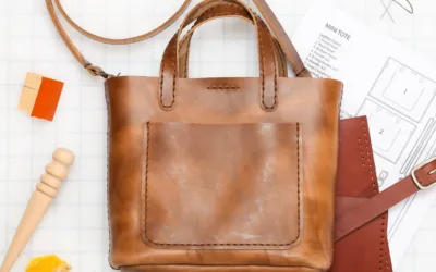 Custom Minimalist Leather Tote Bags For A Japanese Lifestyle Brand