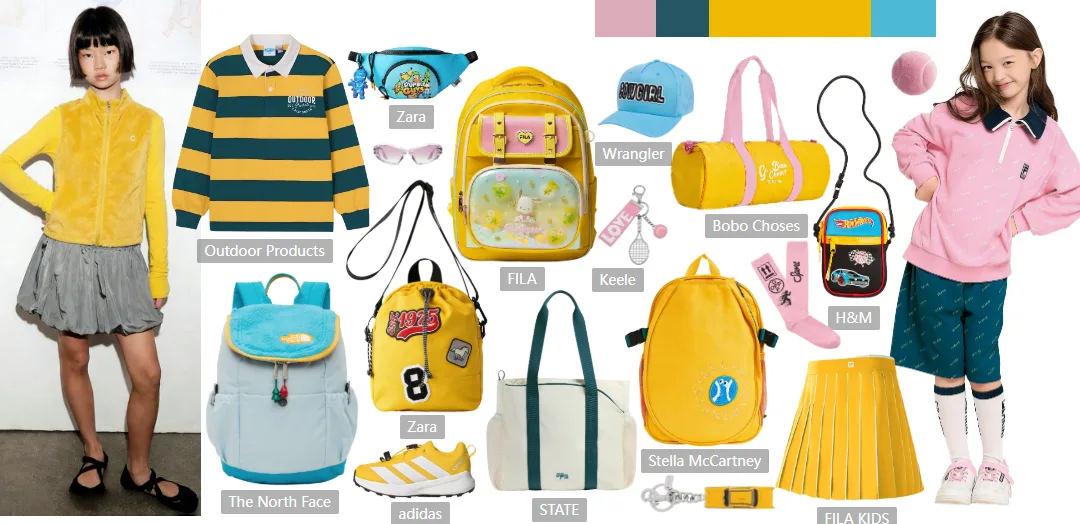 FW Color Trend Forecast for Children’s School Bags